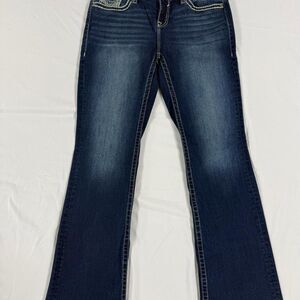 Vigoss Women's Blue and Navy Jeans